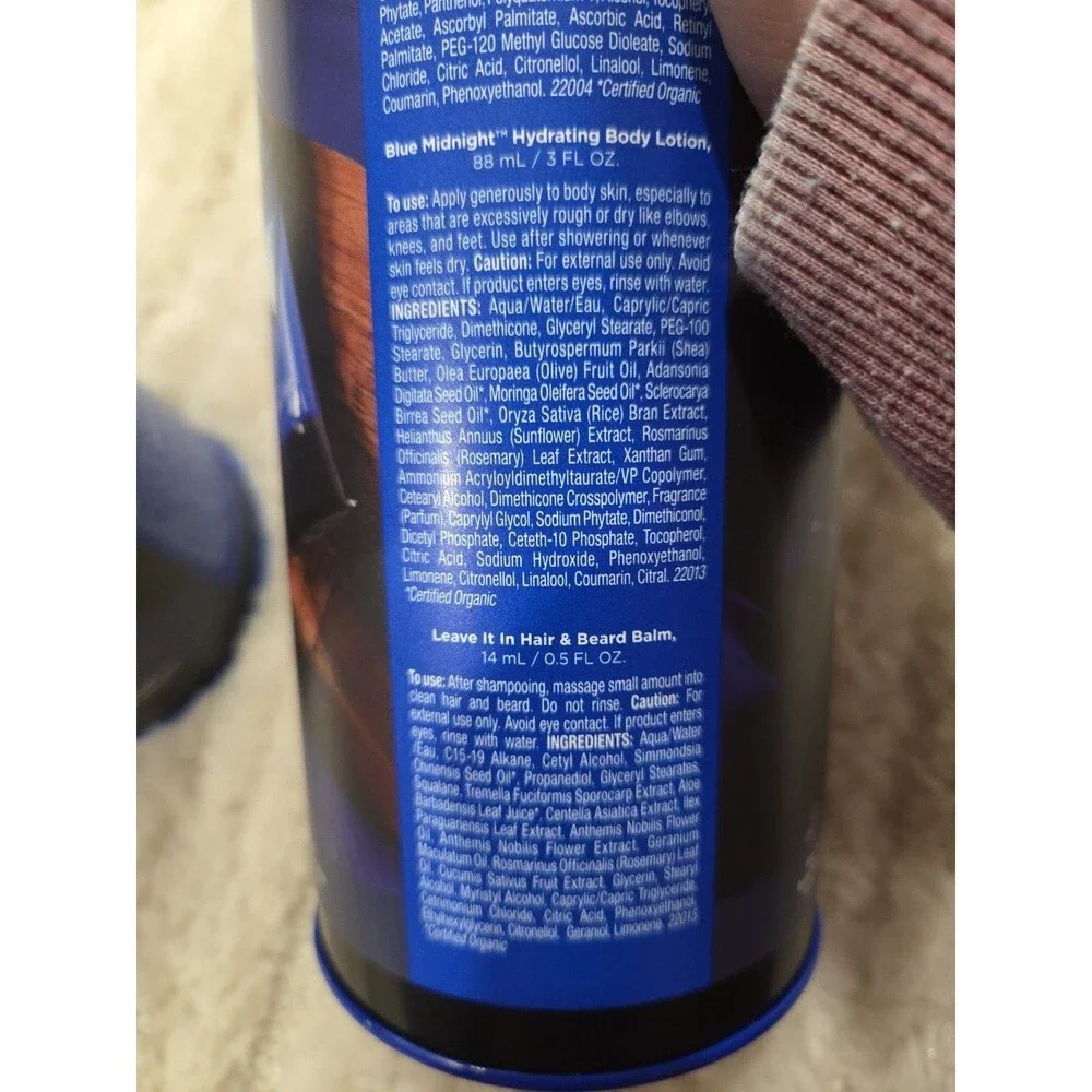 Jack Black Take It To Go Blue Midnight Edition Tin Can (Lotion,Cleanser,Balm) B8